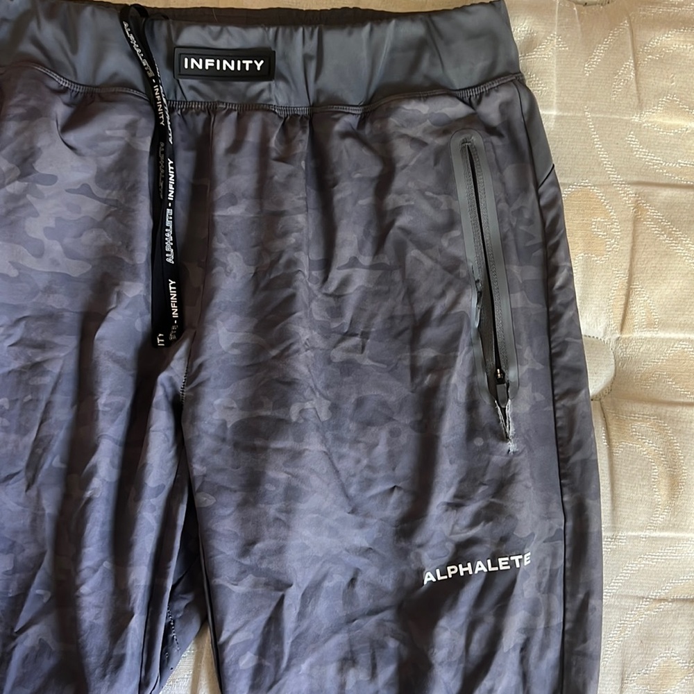 Grey/Gray Camo Alphalete Joggers size XL